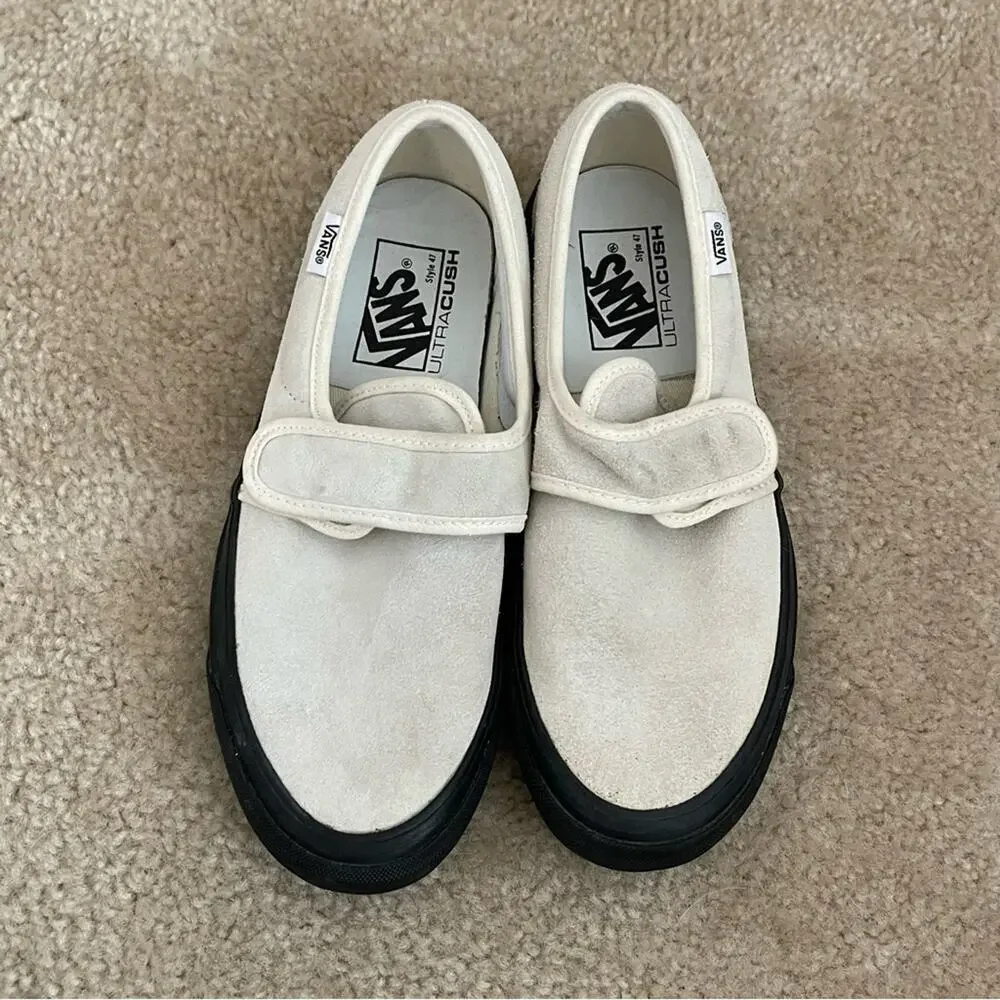 Vans Anaheim 47 D VX Cream Suede Skate Shoes‎ - Picture 2 of 10
